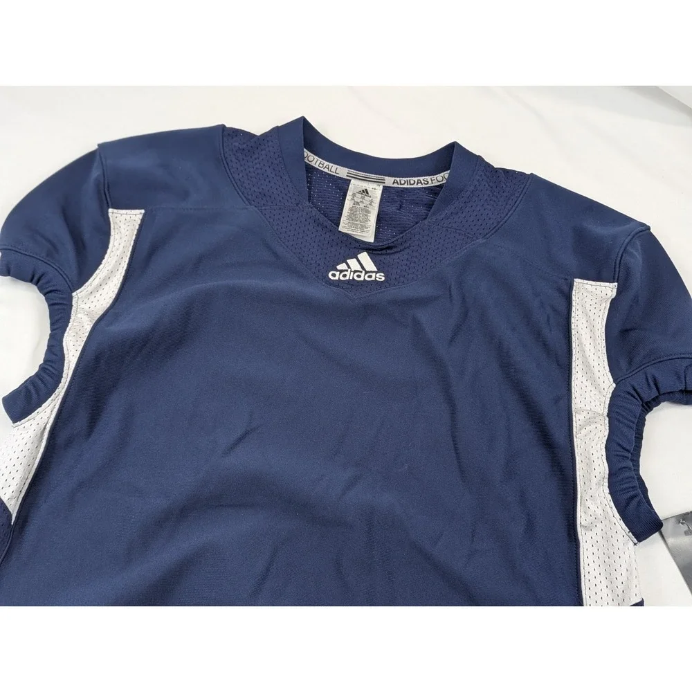 Adidas Football Jersey Practice Mens 3XL Blue Techfit Hyped J Sports Breathable
